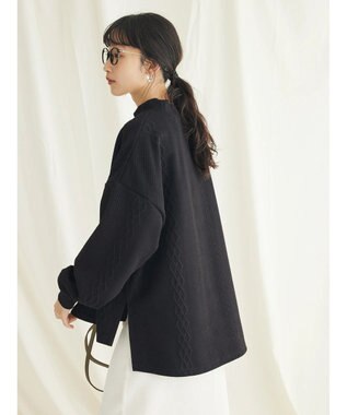 CRAFT STANDARD BOUTIQUE JQカットボリュームスリーブMOCプルオーバー1 Black