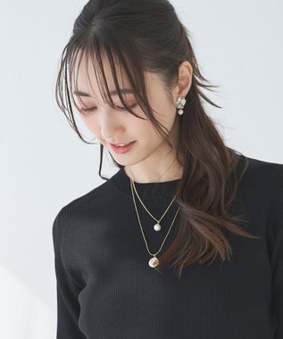  メタルコイン2連 ネックレス