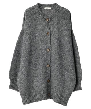 earth music&ecology ファンシーヤーンメランジカーディガン Dark Gray Mixture