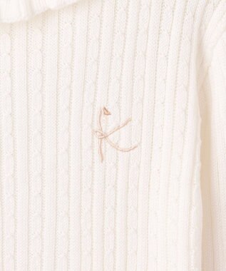 組曲 KIDS 【110-140cm】リブ ニット オフホワイト系