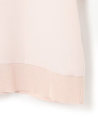 ICB 【新色追加・洗える】 FluidBackSatin Tブラウス ピンクベージュ系