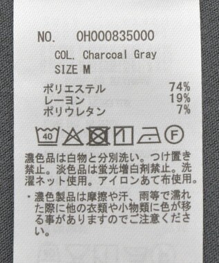 AMERICAN HOLIC イージーケアWクロスIラインワンピース Charcoal Gray