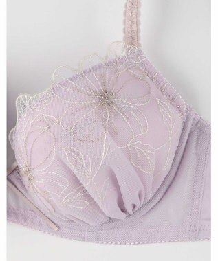 AMPHI ブラジャー ショーツセット 自然なまる胸メイク 【ブラ＆ショーツセット】 上下セット ブラ BCC231 アンフィ／ワコール パープル