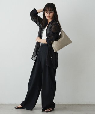 russet エンボスモノグラムショルダーバッグ(CE-1547) GrayBeige