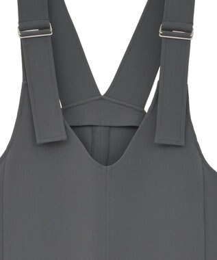 AMERICAN HOLIC イージーケアWクロスIラインワンピース Charcoal Gray