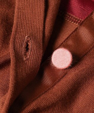 Paul Smith ベーシック クルーネック 半袖カーディガン ブラウン
