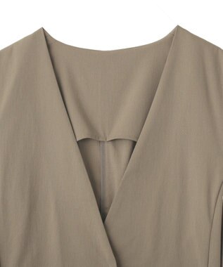 YECCA VECCA ドライタッチウエストベルトジレ Dark Beige