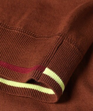 Paul Smith ベーシック クルーネック 半袖カーディガン ブラウン