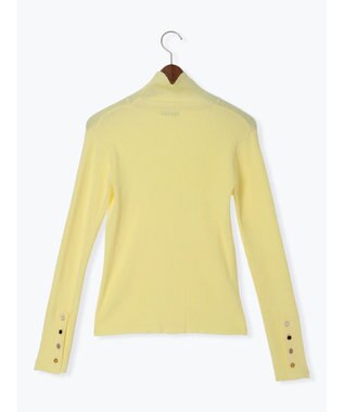 Te chichi 【Atelier Bonheur】ビジュー釦リブタートルプルオーバー《2025winter catalog item》 イエロー