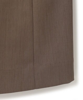 UNFILO TENNEN TOUCH ノーカラージャケット ブラウン