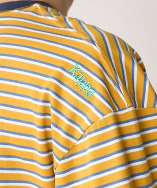 OP／FILA 【Kappa】ウェルネスクラブボーダーTシャツ イエロー