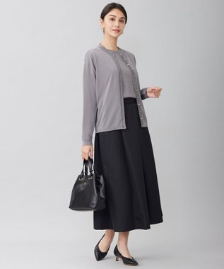 自由区 【洗える】タフタタック スカート ブラック