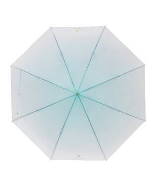 MOONBAT 【雑誌掲載SWEET6月号】FURLA 長傘 グラデーション シリコンコーティング ビリジアン