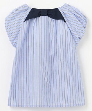 組曲 KIDS 【110-140㎝】サマーストライプ ブラウス サックスブルー系1