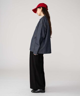 WEGO 【ユニセックス着用ITEM/MLサイズ展開】カラーステッチシャツジャケット ブルーその他