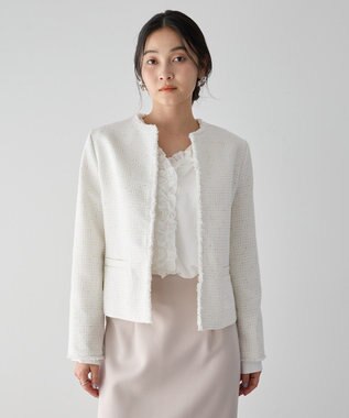 YECCA VECCA ツイードジャケット(2) Off White