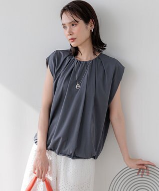 組曲 L 【先行予約・WEB限定】サマージャージーバルーンシルエット カットソー グレー系