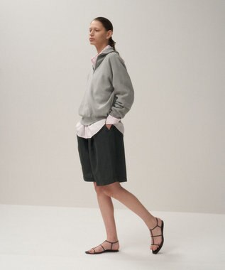 ATON 50/3 ORGANIC SMOOTH | ハーフジップセーター TOP GRAY