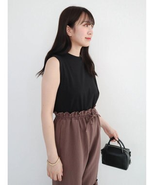 Green Parks ・Ｄｏｕｂｌｅ　Ｆｌａｇｓ　ピグメント加工ノースリＴＥＥ Black