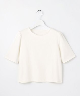 Feroux 【セットアップ対応・洗える】リボンタフタ ビスチェ カットソー ブルー系