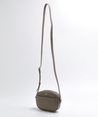 blancle シュリンクレザー ラウンドショルダーバッグ TAUPE