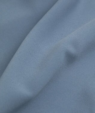 YECCA VECCA 2way裾アレンジパール釦ブラウス Blue