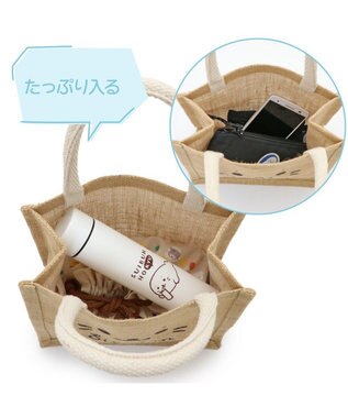 Mother garden しろたん ジュート トートバッグ -