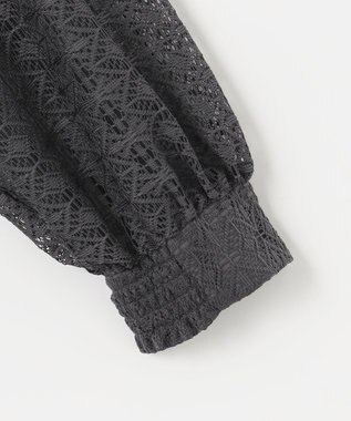 ANY SIS S 【洗える】ラッフルレース トップス スレート