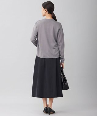 自由区 【洗える】タフタタック スカート ブラック