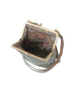 genten アンティーコ×LIBERTY 口金ミニポシェット ユーカリ