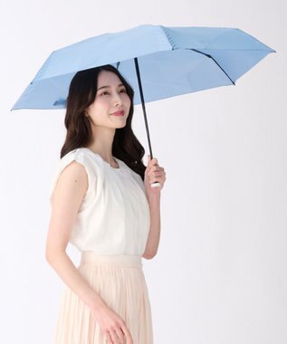 MOONBAT 【3秒でたためる傘/コンパクト】urawaza 小町(ウラワザ コマチ)  折りたたみ傘 無地 50cm ターコイズブルー