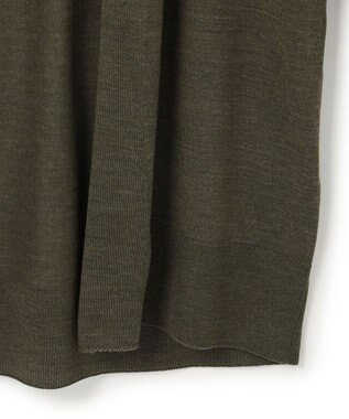 23区 サステナブルウール ショールカラー カーディガン カーキ