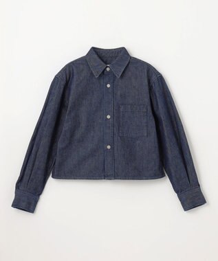 NAVE 【ReNave・セットアップ可/洗える】マーセライズデニムシャツ ネイビー系