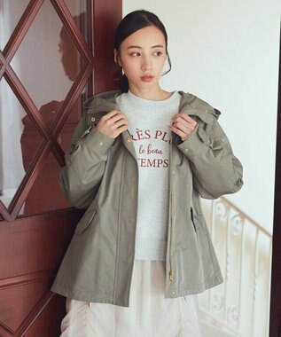 earth music&ecology マルチウェイマウンテンパーカー カーキ