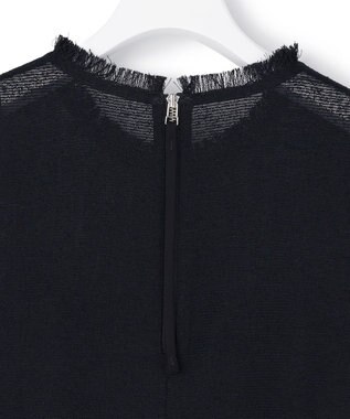 ICB L 【先行予約】サマーレノクロス フレアワンピース ネイビー×ブラック