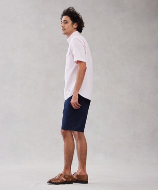 J.PRESS MEN 【クールマックス】パッチワークサッカー プルオーバー ローズ系9