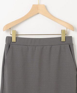 組曲 L ジョーゼットジャージーナロータイト スカート グレー系