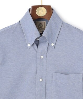 J.PRESS MEN 【Single Needle Tailoring / 形態安定】スムースハイゲージニット シャツ / B.D. サックスブルー系