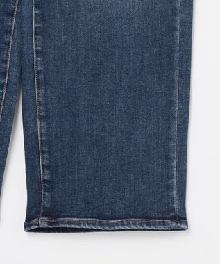 ANY L 【ウエストゴム】ストレートワイドデニム フェードインディゴ