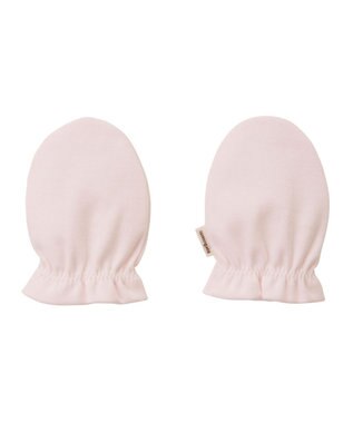 MIKI HOUSE HOT BISCUITS スムース素材ミトン ピンク