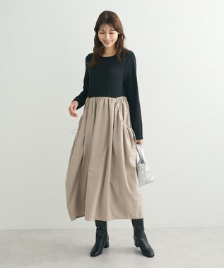 Green Parks ・ＳＵＧＡＲ　ＳＰＯＯＮ　コクーンハイブリットワンピー Black