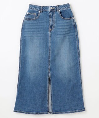 ANY L フロントスリットデニムスカート ワンウォッシュ