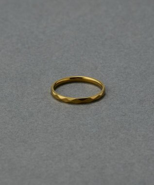 Phoebe 〈金属アレルギー対応〉リフレクトスリムリング　ゴールド　ステンレス