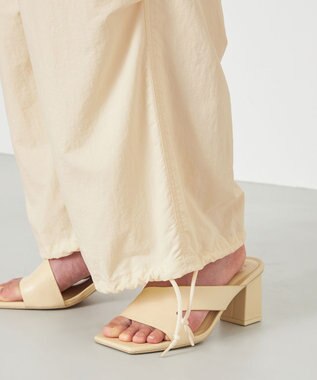 NAVE 【ReNAVE・洗える/撥水加工/接触冷感/UVケア/セットアップ】ナイロンタスラン カーゴパンツ アイボリー系