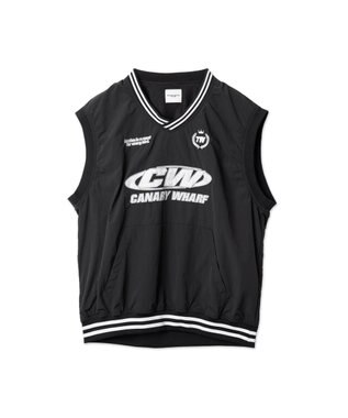 WEGO ナイロンVネックベスト ブラック