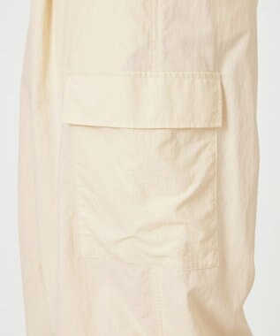 NAVE 【ReNAVE・洗える/撥水加工/接触冷感/UVケア/セットアップ】ナイロンタスラン カーゴパンツ アイボリー系