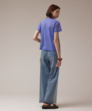 GRACE CONTINENTAL シアーカットトップ ブルー