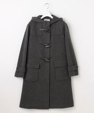 J.PRESS LADIES L Jackal ソフトメルトン ダッフル コート チャコール系