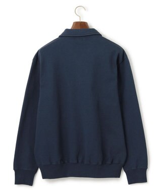 J.PRESS MEN 【J.PRESS ORIGINALS】Supima Recycle French Terry Logo Sweat Zip-Shirts ネイビー系