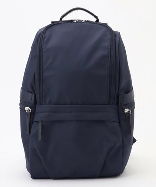 ICB 【新仕様・A4サイズ収納可・容量約14L】8ポケットナイロンリュック ネイビー